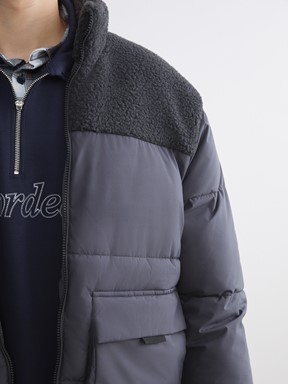 Şişme Mont KOYU GRI