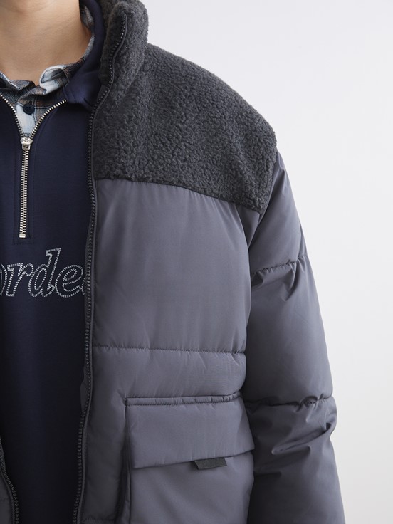 Şişme Mont KOYU GRI