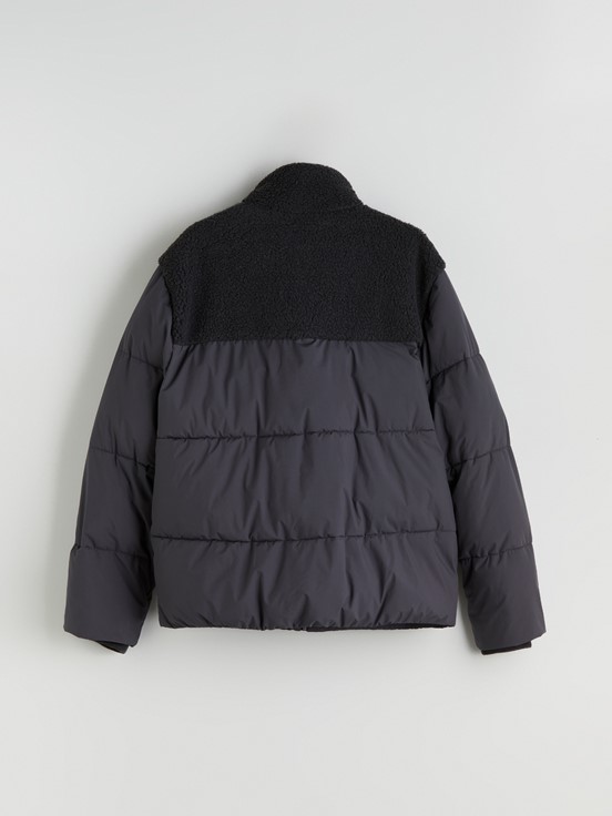 Şişme Mont KOYU GRI