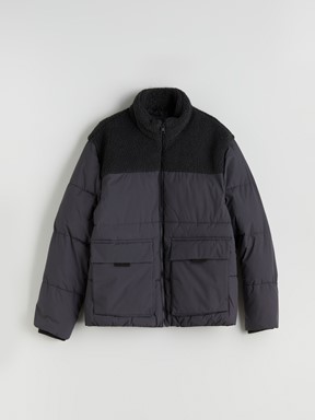 Şişme Mont KOYU GRI