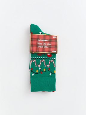 Soket Çorap KARIŞIK RENK İPLİĞİ BOYALI