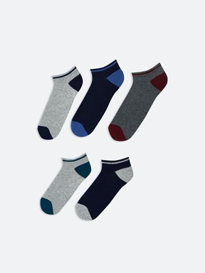 Patik Çorap KARIŞIK RENK İPLİĞİ BOYALI