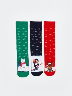 Soket Çorap KARIŞIK RENK İPLİĞİ BOYALI