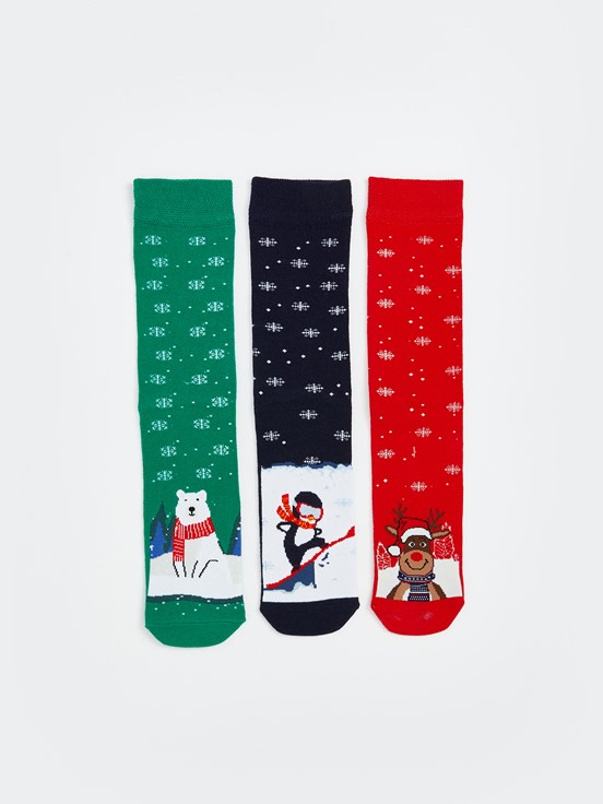 Soket Çorap KARIŞIK RENK İPLİĞİ BOYALI