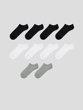 Sneaker Çorap KARIŞIK RENK İPLİĞİ BOYALI