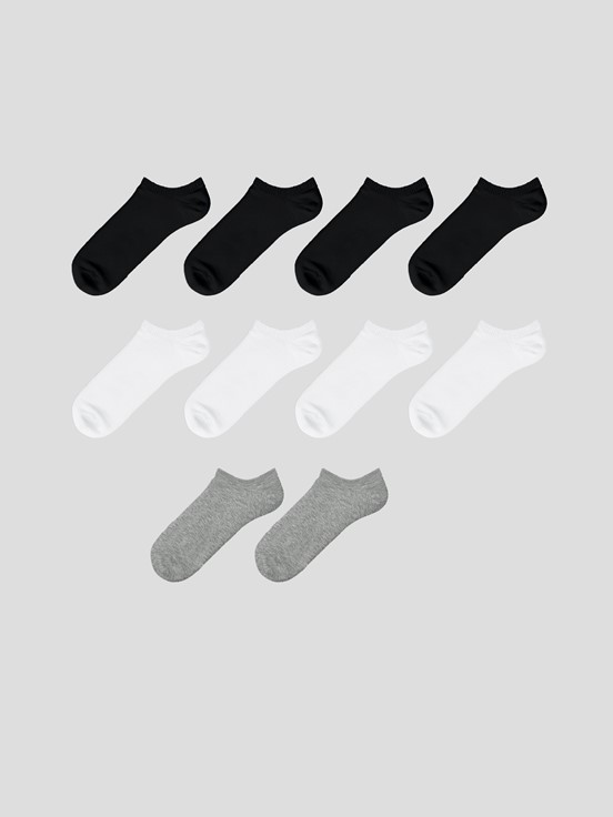 Sneaker Çorap KARIŞIK RENK İPLİĞİ BOYALI