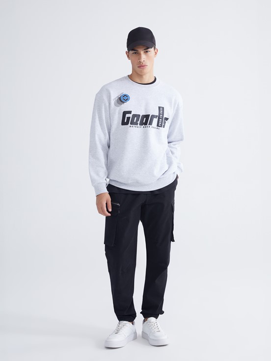 Sweatshirt GRİ MELANJ