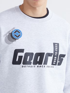 Sweatshirt GRİ MELANJ