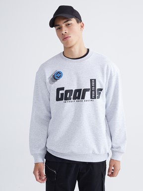 Sweatshirt GRİ MELANJ