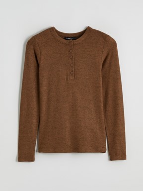 Tişört BORDO MELANJ