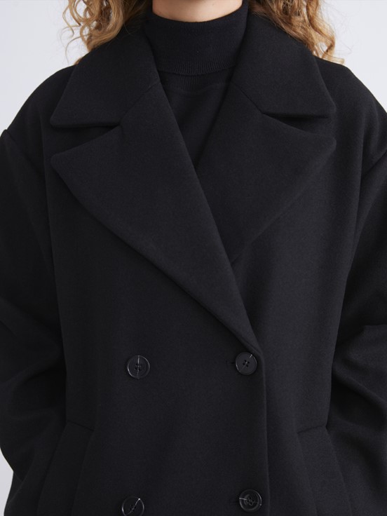 Kaşe Kaban YENİ SİYAH