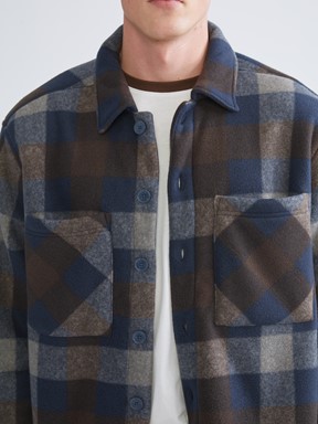 Gömlek Ceket LACİVERT EKOSELİ