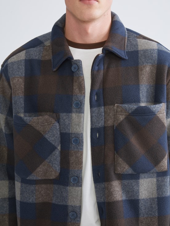 Gömlek Ceket LACİVERT EKOSELİ