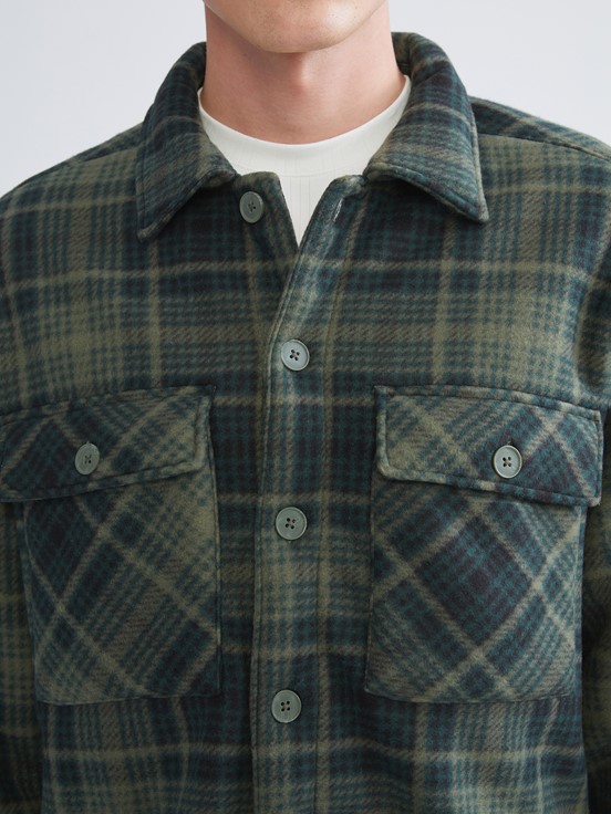 Gömlek Ceket YEŞİL EKOSELİ