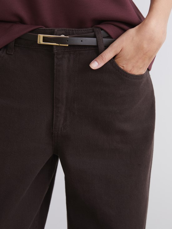 Jean Pantolon KOYU KAHVERENGİ