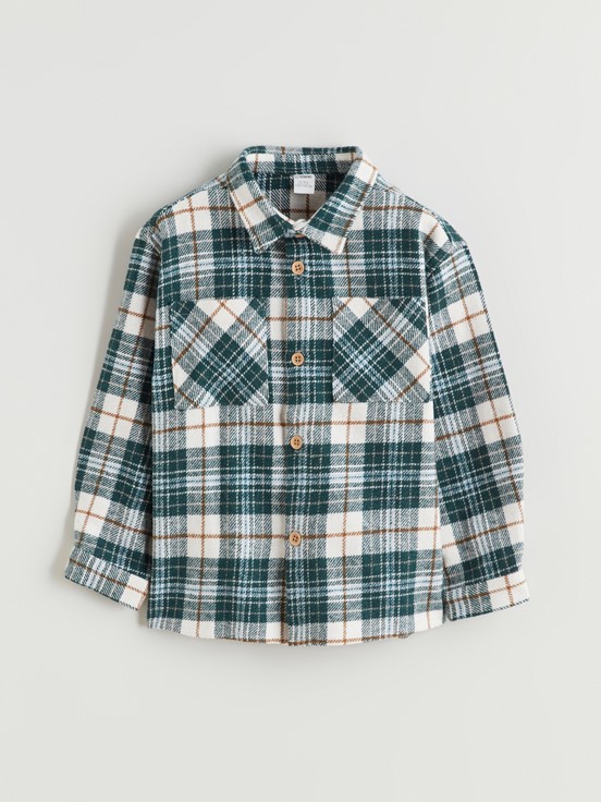 Gömlek KOYU YEŞİL EKOSELİ