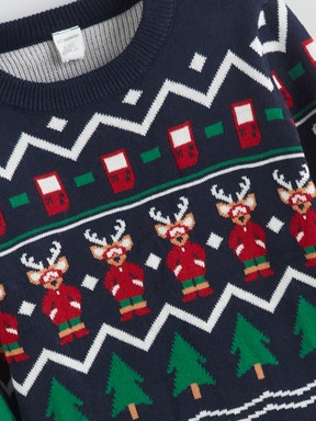 Kazak LACİVERT JAKARLI