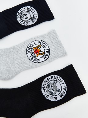 Soket Çorap KARIŞIK RENK İPLİĞİ BOYALI