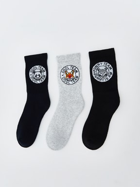 Soket Çorap KARIŞIK RENK İPLİĞİ BOYALI