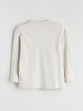 Tişört KIRIK BEYAZ MELANJ