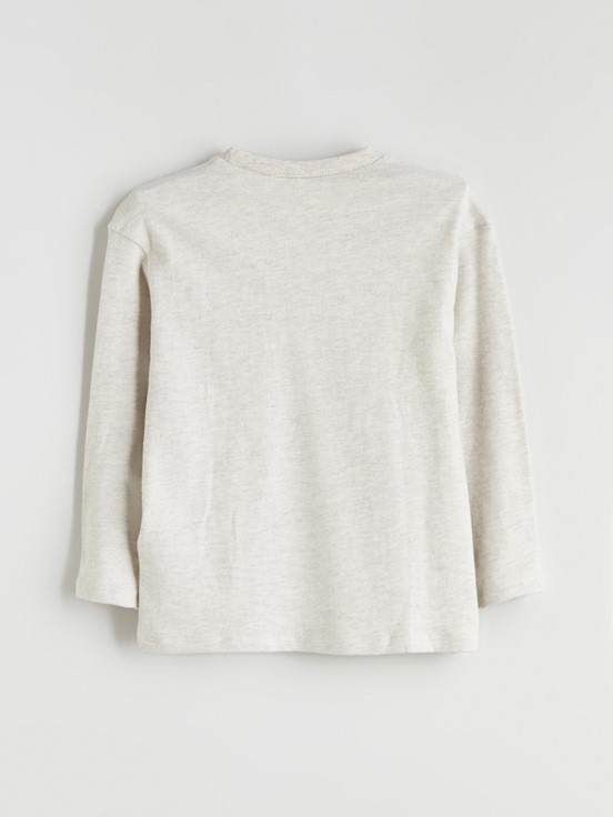 Tişört KIRIK BEYAZ MELANJ