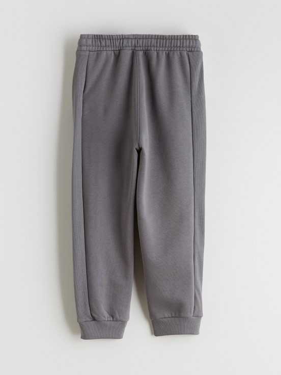 Beli Lastikli Erkek Çocuk Jogger Eşofman Altı KOYU GRİ