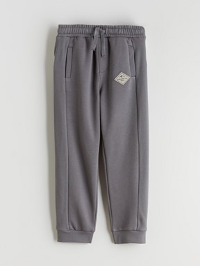 Beli Lastikli Erkek Çocuk Jogger Eşofman Altı KOYU GRİ