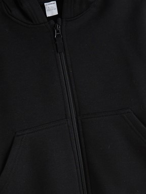 Fermuarlı Sweatshirt YENİ SİYAH