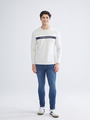 Tişört TAŞ RENGİ MELANJ