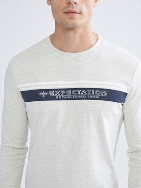 Tişört TAŞ RENGİ MELANJ