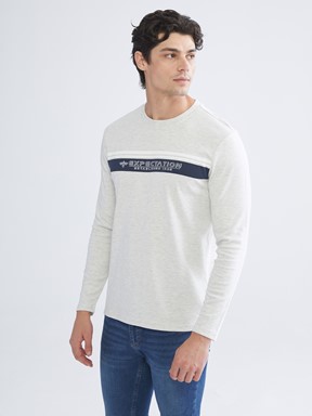 Tişört TAŞ RENGİ MELANJ