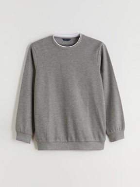 Sweatshirt KOYU BEJ MELANJ