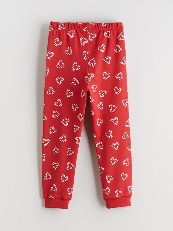 Pijama Takım KIRMIZI BASKILI