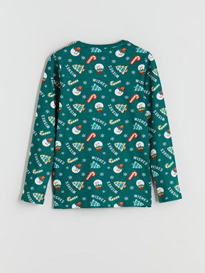 Pijama Takım YEŞİL BASKILI