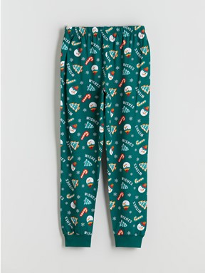 Pijama Takım YEŞİL BASKILI