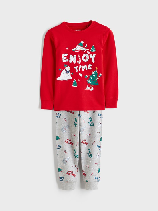 Pijama Takım CANLI KIRMIZI