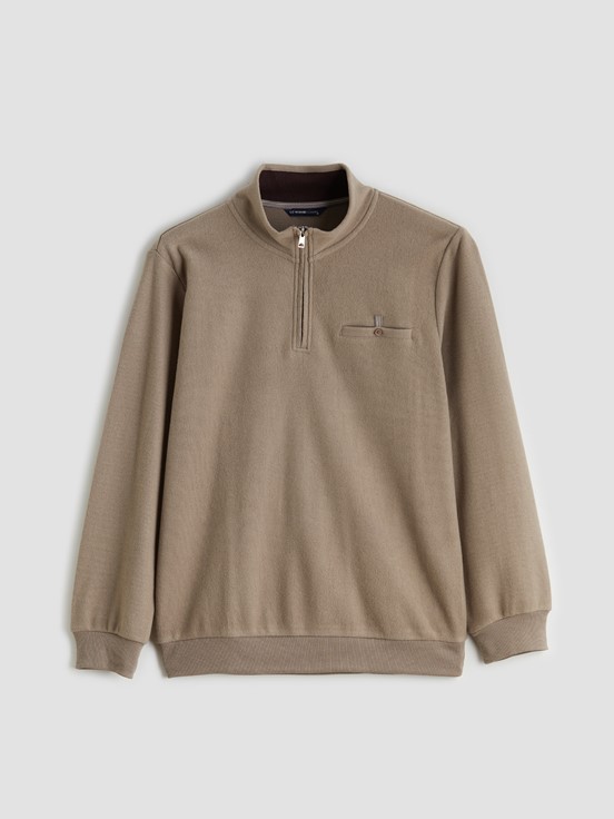 Sweatshirt AÇIK KAHVERENGİ