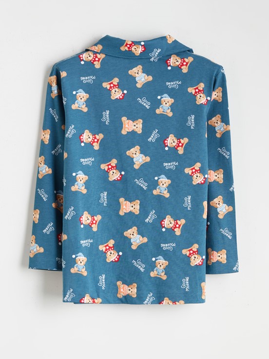 Pijama Takım PETROL BASKILI