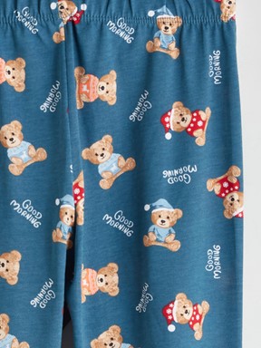 Pijama Takım PETROL BASKILI