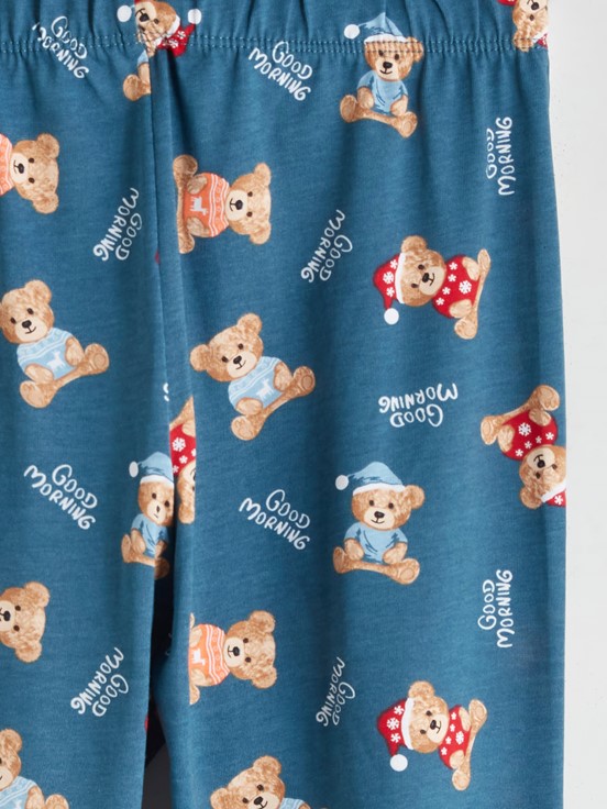 Pijama Takım PETROL BASKILI