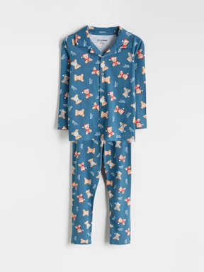 Pijama Takım PETROL BASKILI