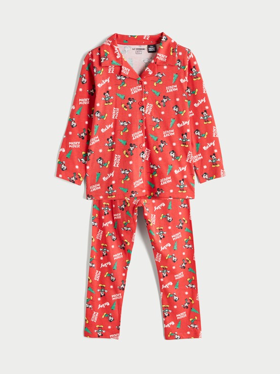 Pijama Takım KIRMIZI BASKILI