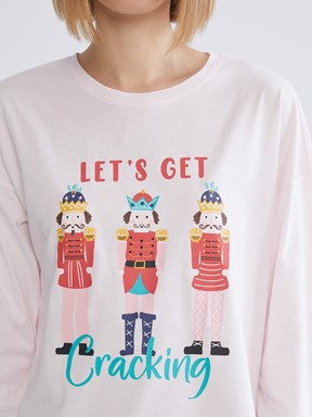 Pijama Takım LACİVERT BASKILI