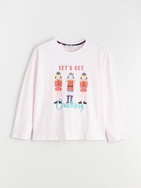 Pijama Takım LACİVERT BASKILI