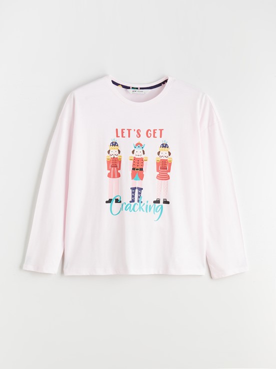 Pijama Takım LACİVERT BASKILI