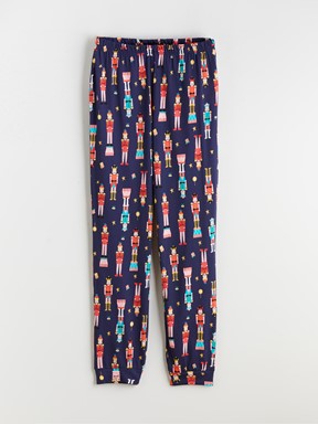 Pijama Takım LACİVERT BASKILI