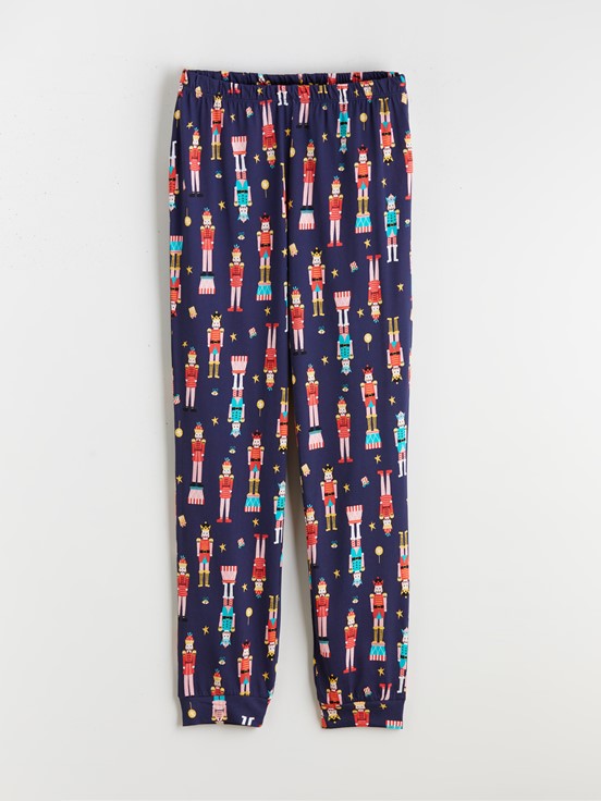 Pijama Takım LACİVERT BASKILI