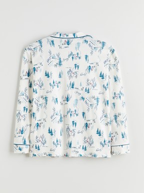 Pijama Takım EKRU BASKILI