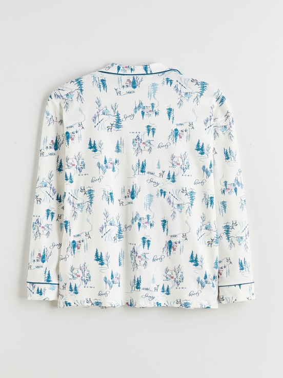 Pijama Takım EKRU BASKILI