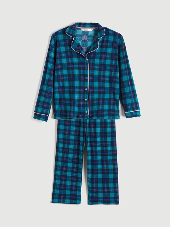 Pijama Takım KOYU MAVİ EKOSELİ